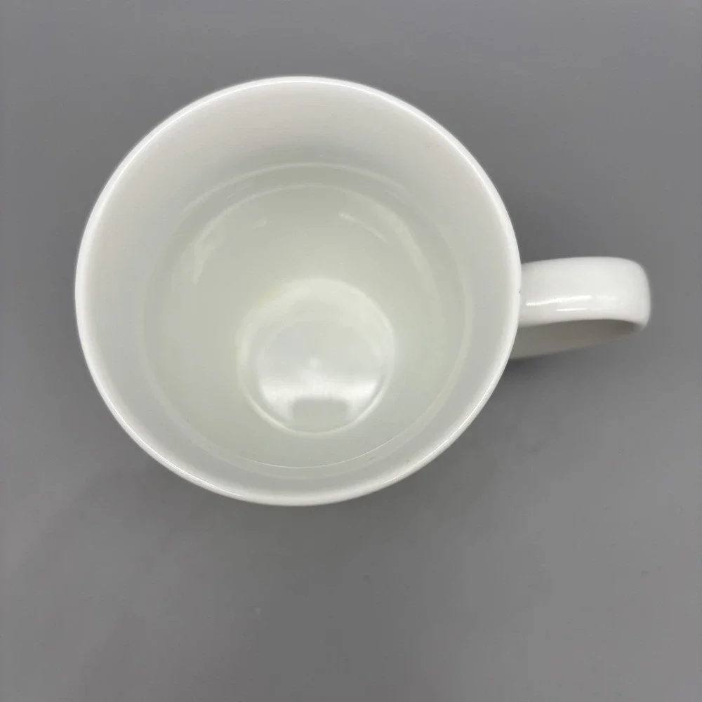 Pier 1 Imports Coffee Mug Ava Floral Initial M Cup Porcelain Blue Green Textured